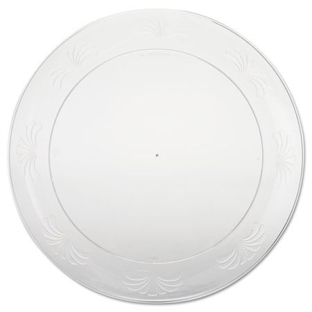 Wna Designerware Plastic Plates, 9", Clear, Round, PK180 WNA DWP9180
